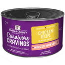 3 FOR $14.40: Stella & Chewy's Carnivore Cravings Minced Morsels Chicken In Gravy Grain-Free Canned Cat Food 5.2oz