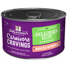 Stella & Chewy Carnivore Cravings Minced Morsels Duck & Chicken In Gravy Grain-Free Canned Cat Food 5.2oz