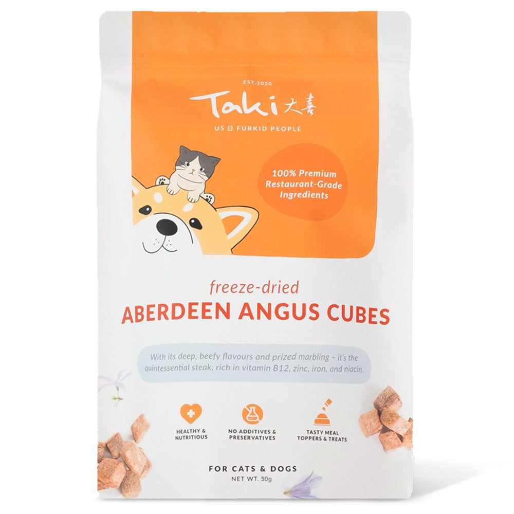 Taki Aberdeen Angus Beef Freeze-Dried Treats For Cats & Dogs 50g - Kohepets