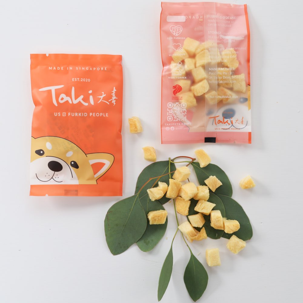 Taki Canadian Halibut Fish Freeze Dried Treats For Cats & Dogs (1 Packet) 7g
