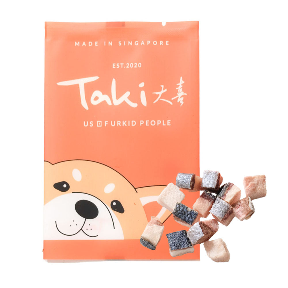 Taki Hamachi Yellowtail Fish Freeze-Dried Treats For Cats & Dogs (1 Packets) 9g