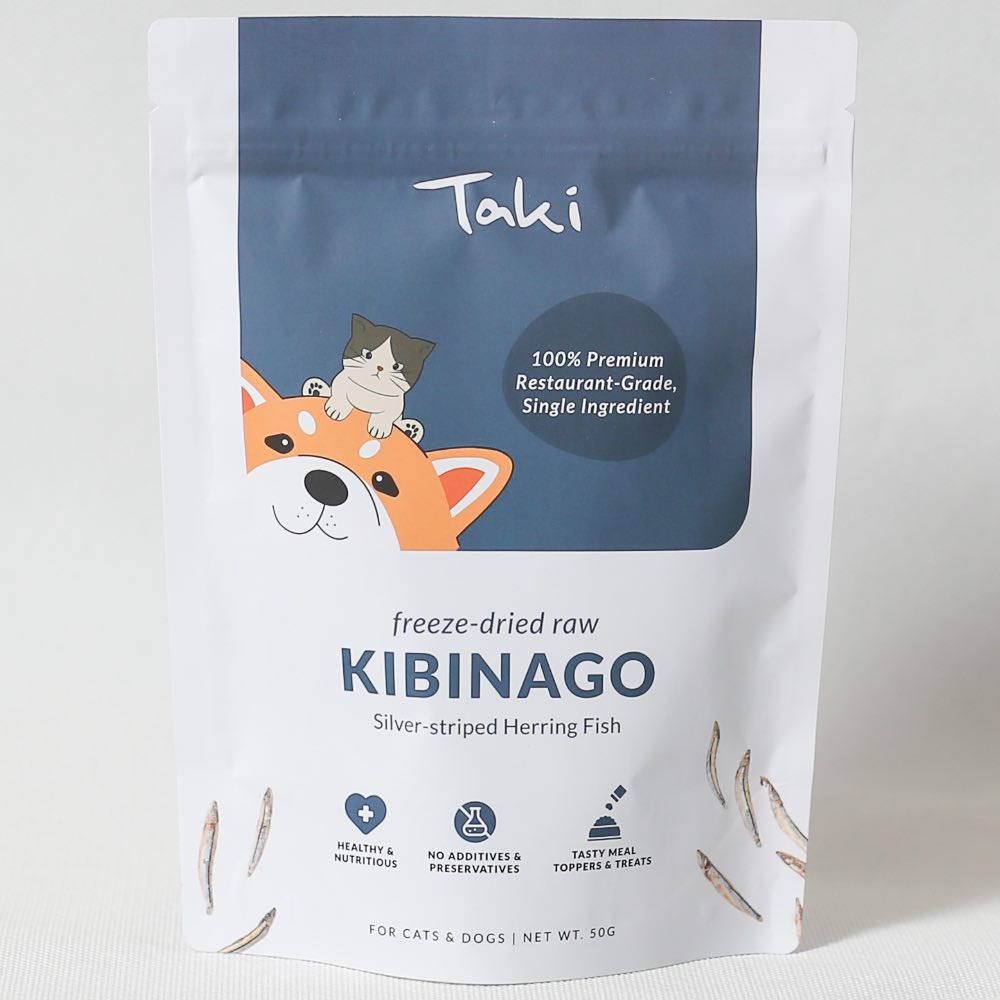 Taki Kibinago Freeze-Dried Treats For Cats & Dogs 50g