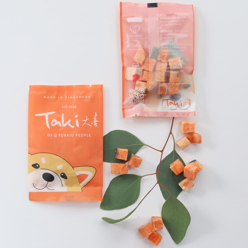 Taki King Salmon Freeze-Dried Treats For Cats & Dogs (1 Packet) 9g