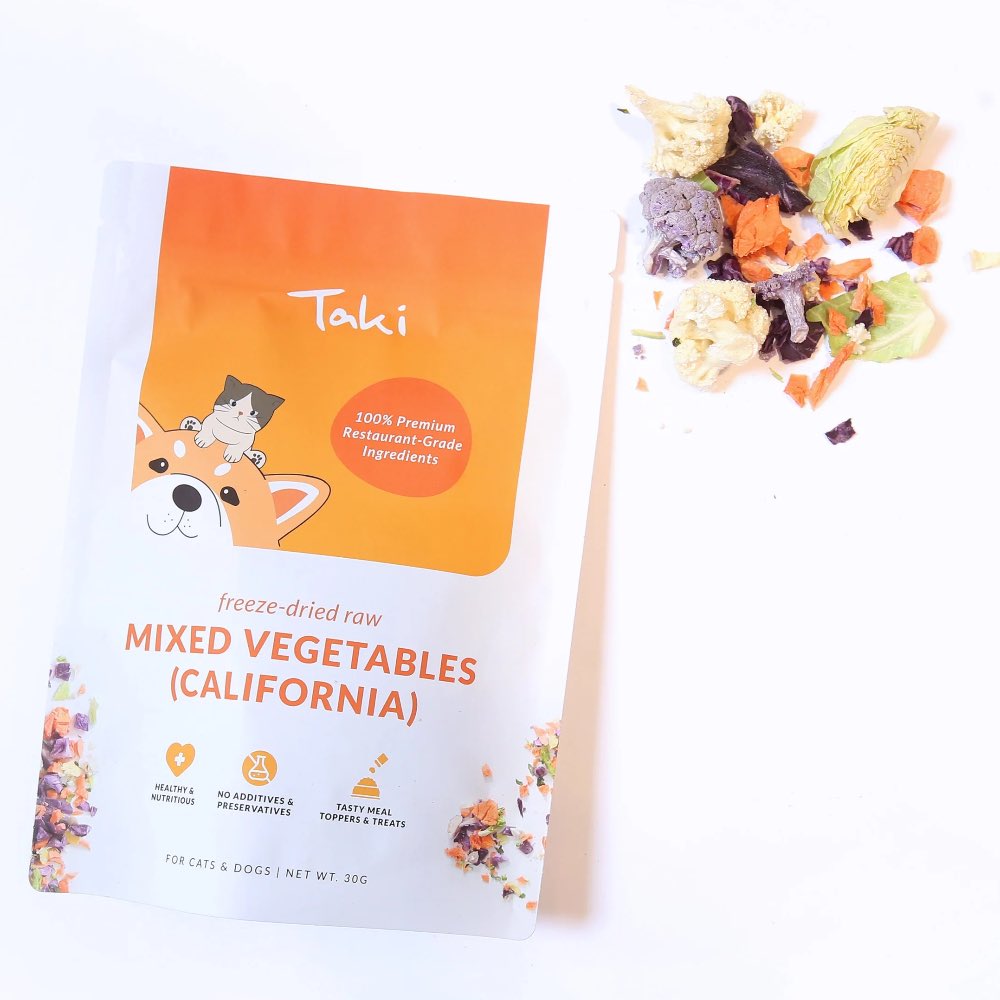 Taki Premium Veggie Garden California Freeze-Dried Meal Toppers For Cats & Dogs 30g