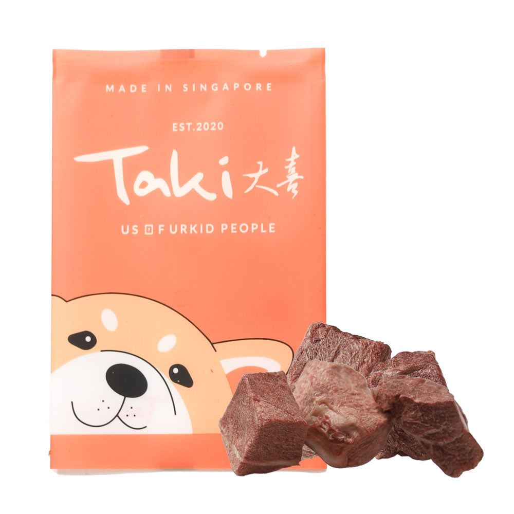 Taki Venison Cubes Freeze-Dried Treats For Cats & Dogs (1 Packet) 7g