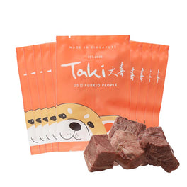 Taki Venison Cubes Freeze-Dried Treats For Cats & Dogs (10 Packets) 70g