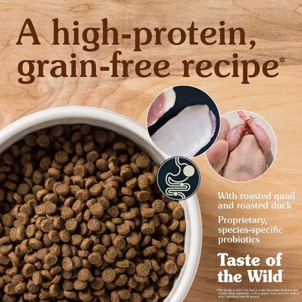 Taste Of The Wild Lowland Creek Roasted Quail & Roasted Duck Grain-Free Dry Cat Food