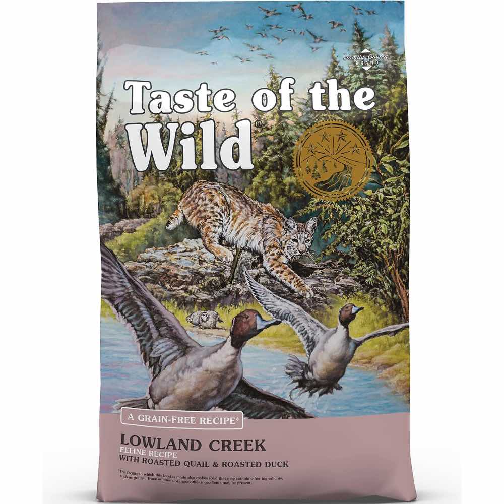 Taste Of The Wild Lowland Creek Roasted Quail & Roasted Duck Grain-Free Dry Cat Food