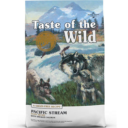 'BUNDLE DEAL/FREE CHEWS': Taste of the Wild Pacific Stream PUPPY with Smoked Salmon Grain Free Dry Dog Food
