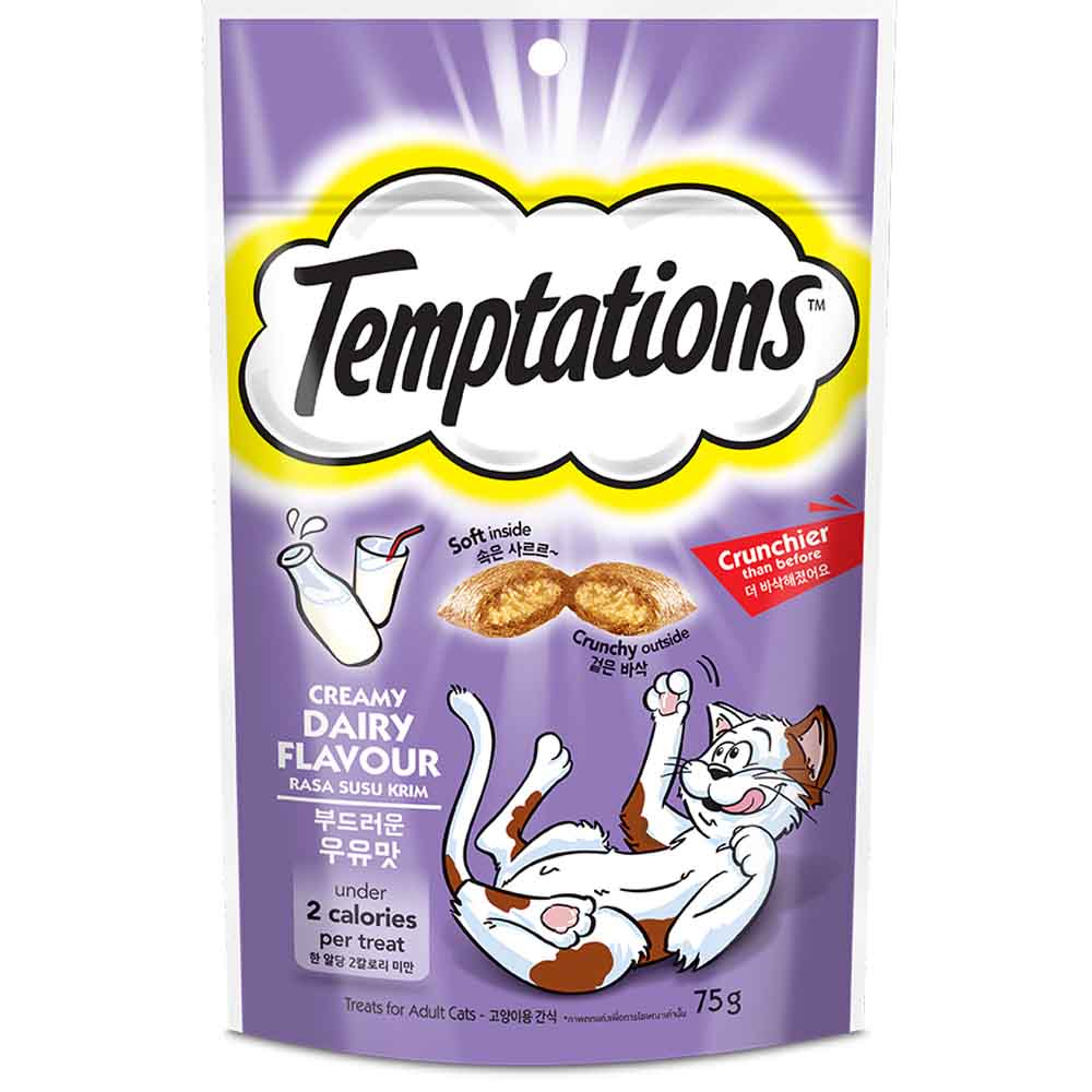 Temptations Creamy Dairy Cat Treats 75g
