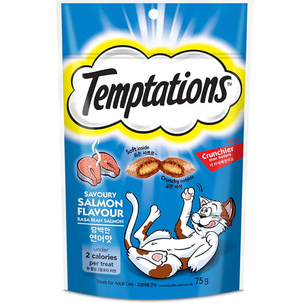 Temptations Savory Salmon Cat Treats 75g