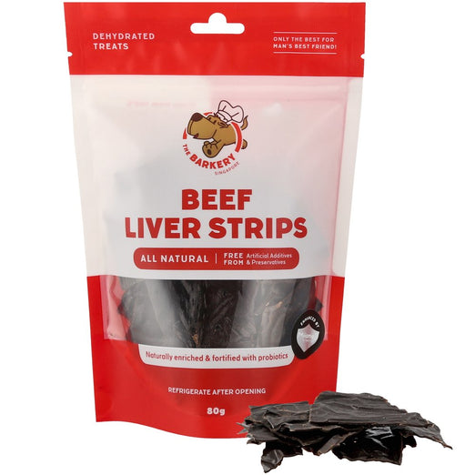 The Barkery Beef Liver Strips Dehydrated Dog Treats