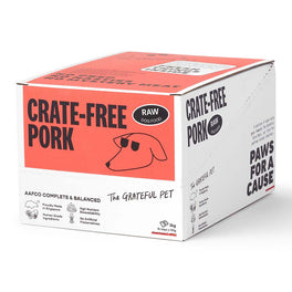 10% OFF: The Grateful Pet Raw Crate-Free Pork Frozen Dog Food 2kg
