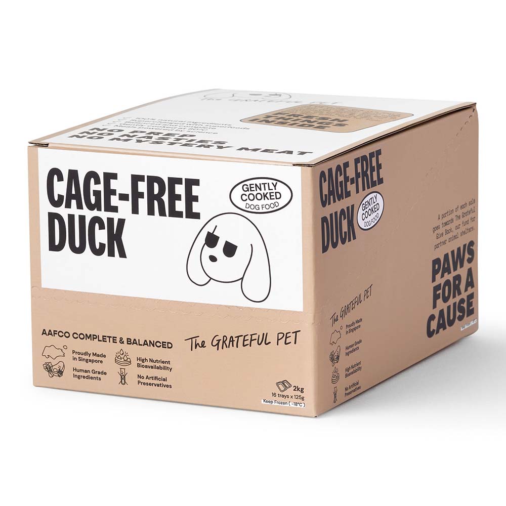 The Grateful Pet Gently Cooked Cage-Free Duck Frozen Dog Food 2kg