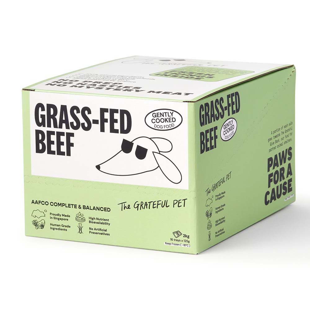10% OFF: The Grateful Pet Gently Cooked Grass-Fed Beef Frozen Dog Food 2kg