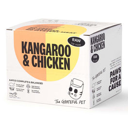 10% OFF: The Grateful Pet Raw Kangaroo & Chicken Frozen Cat Food 1.02kg