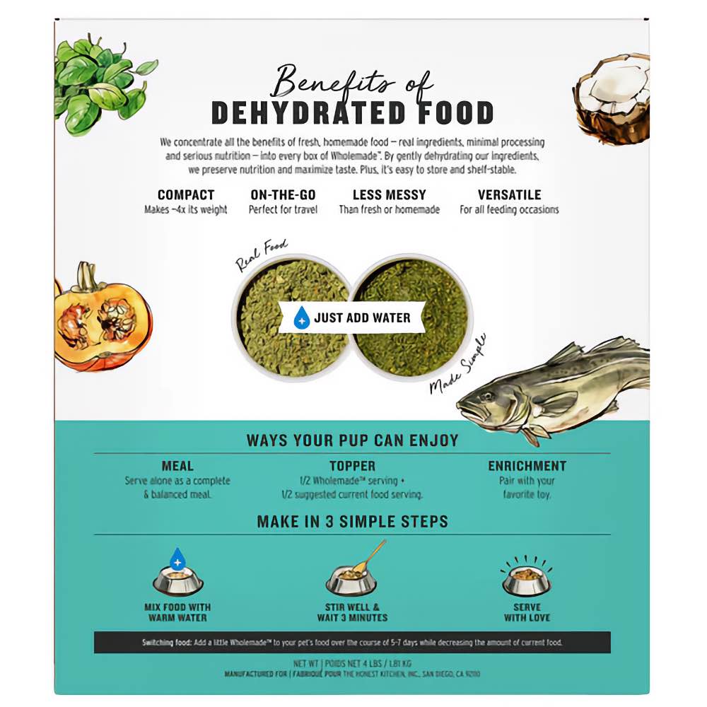 The Honest Kitchen Grain Free Limited Ingredient Fish Recipe Dehydrated Dog Food