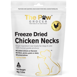 $6 OFF (BBD 31May26): The Paw Grocer Chicken Necks Freeze-Dried Treats For Cats & Dogs 90g - Kohepets