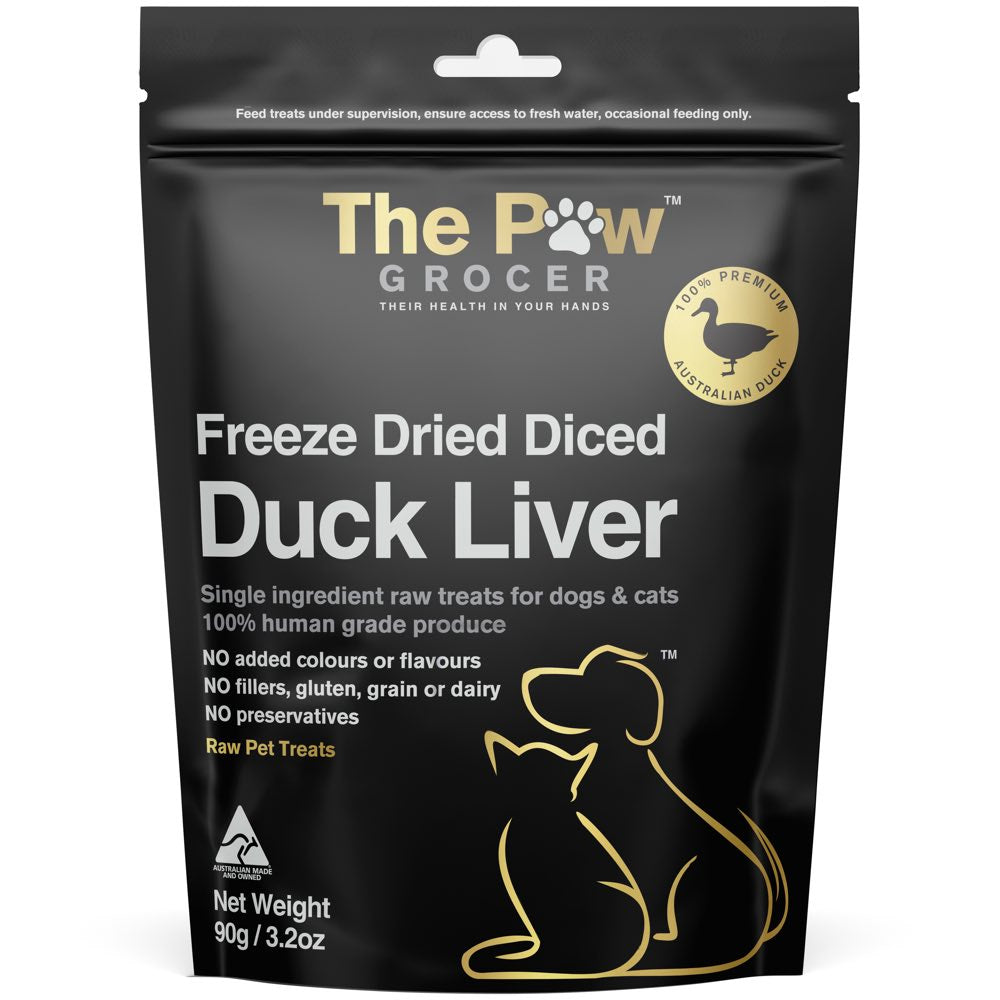 25% OFF: The Paw Grocer Duck Liver Freeze-Dried Treats For Cats & Dogs 72g