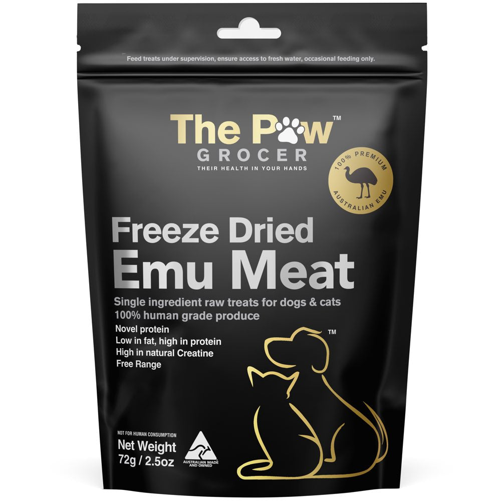 25% OFF: The Paw Grocer Emu Meat Freeze-Dried Treats For Cats & Dogs 72g
