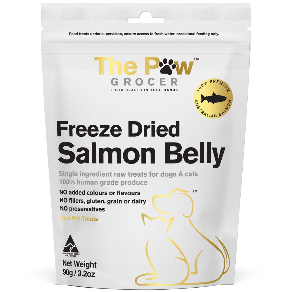 25% OFF: The Paw Grocer Salmon Belly Freeze-Dried Treats For Cats & Dogs 90g