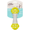 Totally Pooched Flex'n Squeak Rubber Dumbbell Dog Toy (Green)