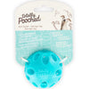Totally Pooched Huff'n Puff Rubber Ball Dog Toy (Teal)