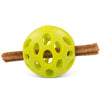 Totally Pooched Huff'n Puff Rubber Ball Dog Toy (Orange)