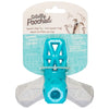 Totally Pooched Squeak'n Stuff Rubber Pyramid Dog Toy (Teal)