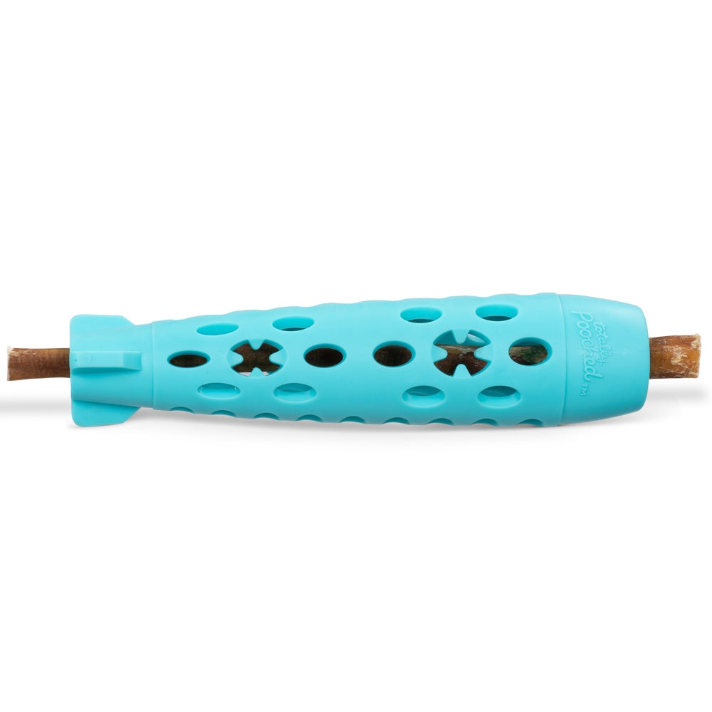 Totally Pooched Stuff'n Chew Rocket Stick Dog Toy (Teal)