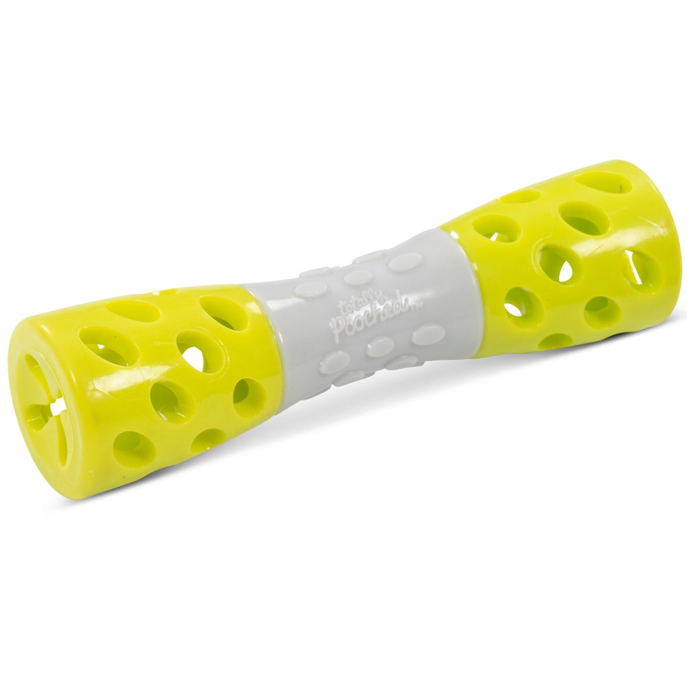 Totally Pooched Toss'n Stuff Rubber Hourglass Dog Toy (Green)
