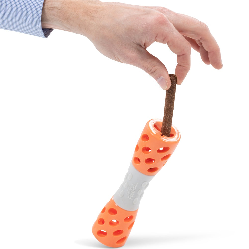 Totally Pooched Toss'n Stuff Rubber Hourglass Dog Toy (Green)