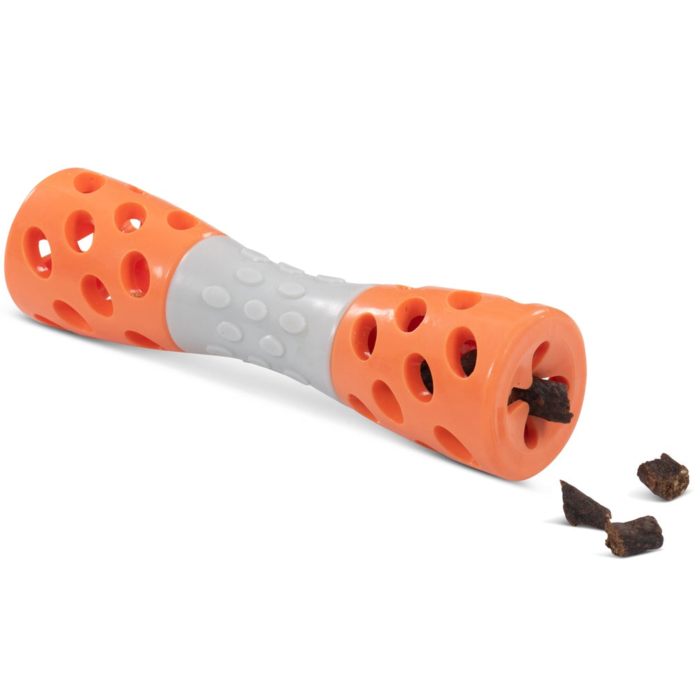 Totally Pooched Toss'n Stuff Rubber Hourglass Dog Toy (Green)