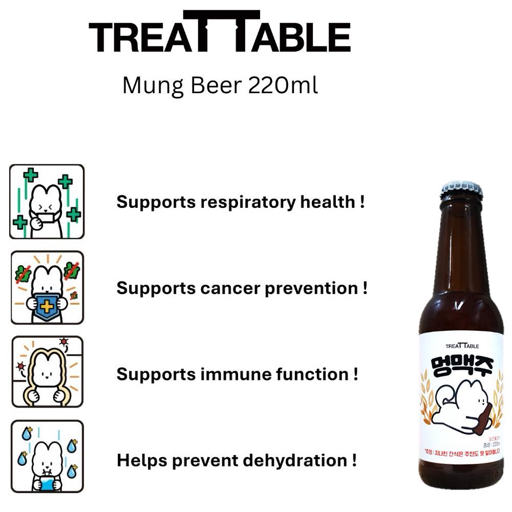 Treat Table Mung Beer Non Alcoholic Drink for Cats & Dogs 220ml - Kohepets
