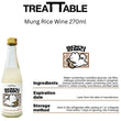 Treat Table Mung Rice Wine Non Alcoholic Drink for Cats & Dogs 270ml