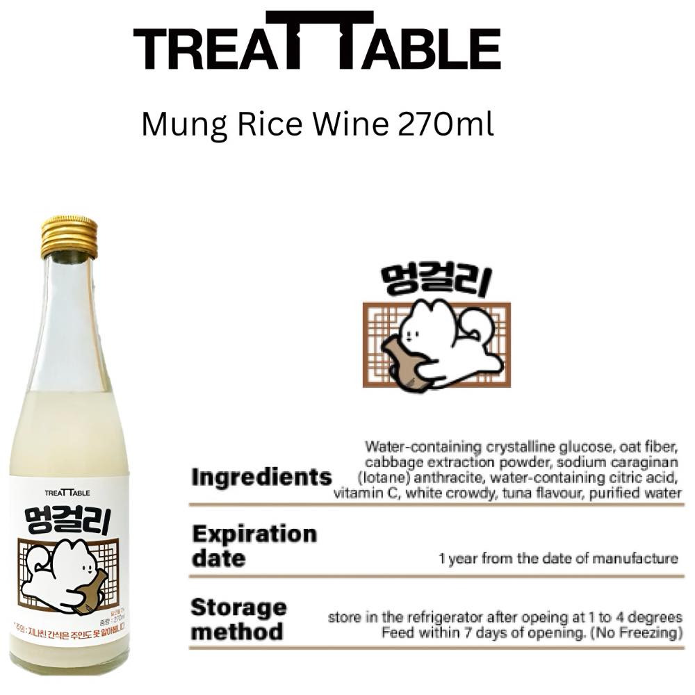 Treat Table Mung Rice Wine Non Alcoholic Drink for Cats & Dogs 270ml