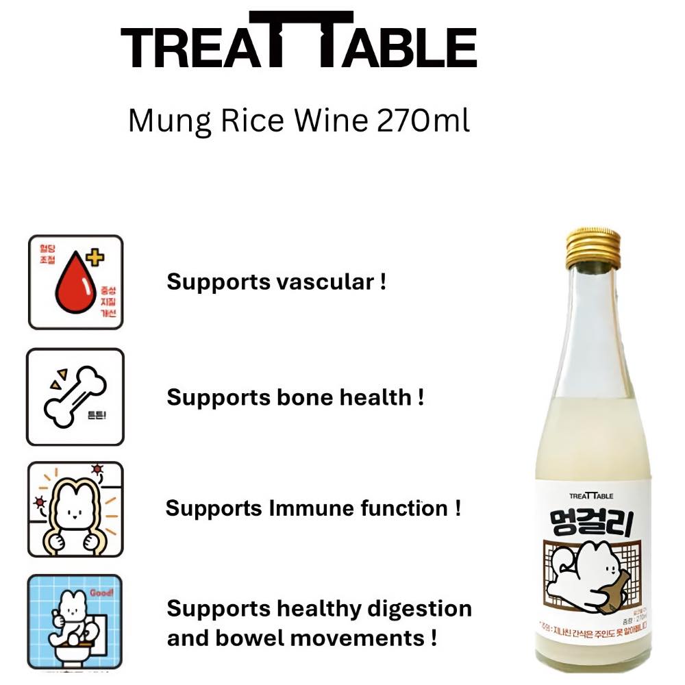 Treat Table Mung Rice Wine Non Alcoholic Drink for Cats & Dogs 270ml