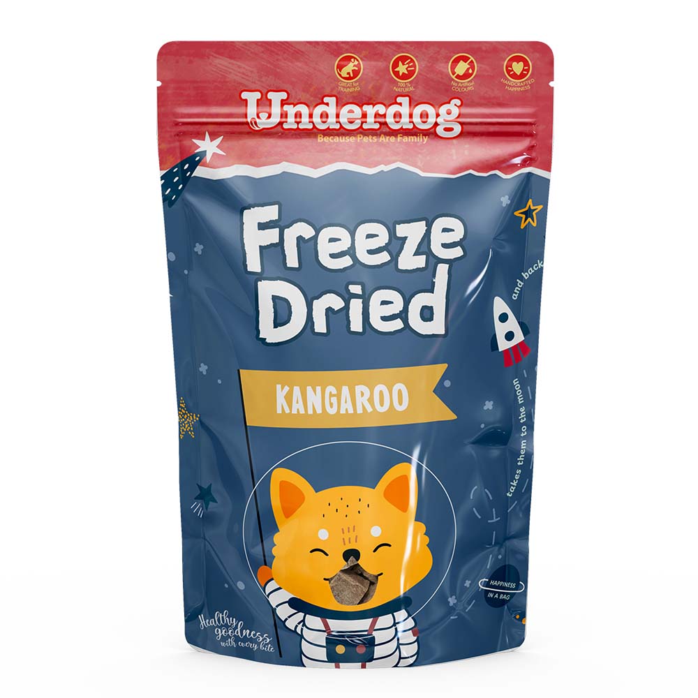 Underdog Kangaroo Freeze-Dried Grain-Free Dog Treats 60g - Kohepets