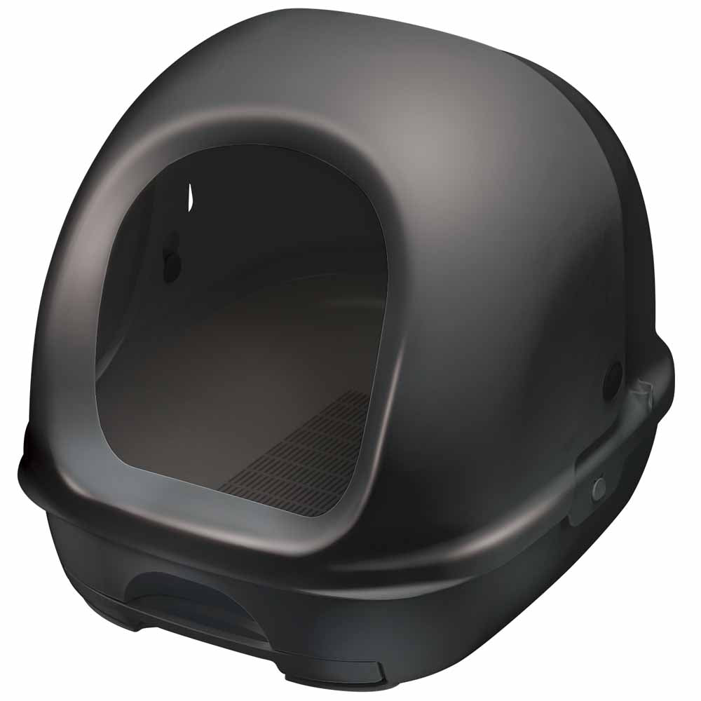 12% OFF: Unicharm Deo Toilet Full Cover Cat Litter Box (Dark Grey)