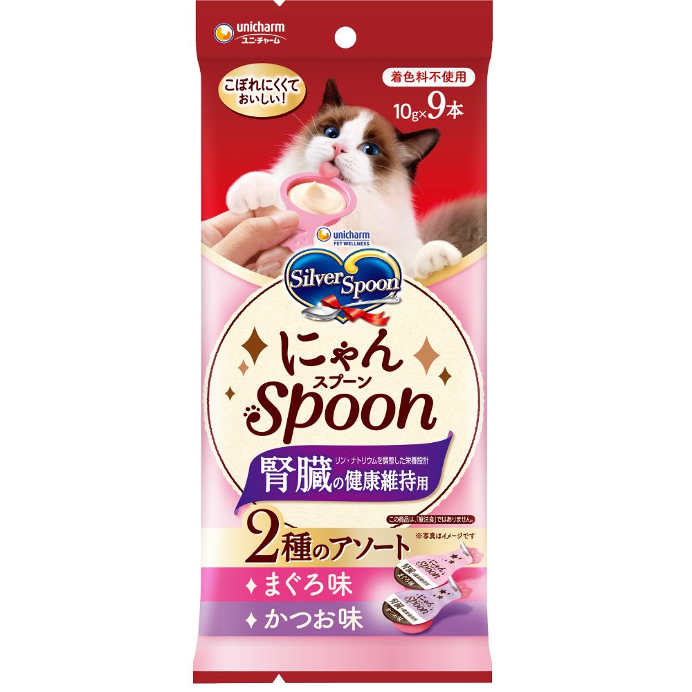 Unicharm Silver Spoon Kidney Care Tuna & Bonito Creamy Cat Treats 90g