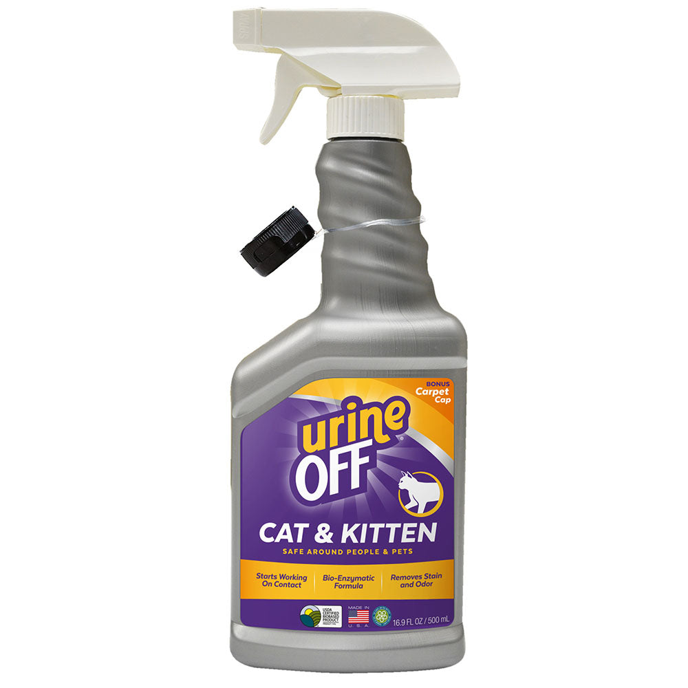 10% OFF: Urine Off Cat & Kitten Stain & Odor Remover Hard Surface Spray 500ml