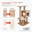 Catit Vesper V-High Base Giant In Walnut Cat Condo