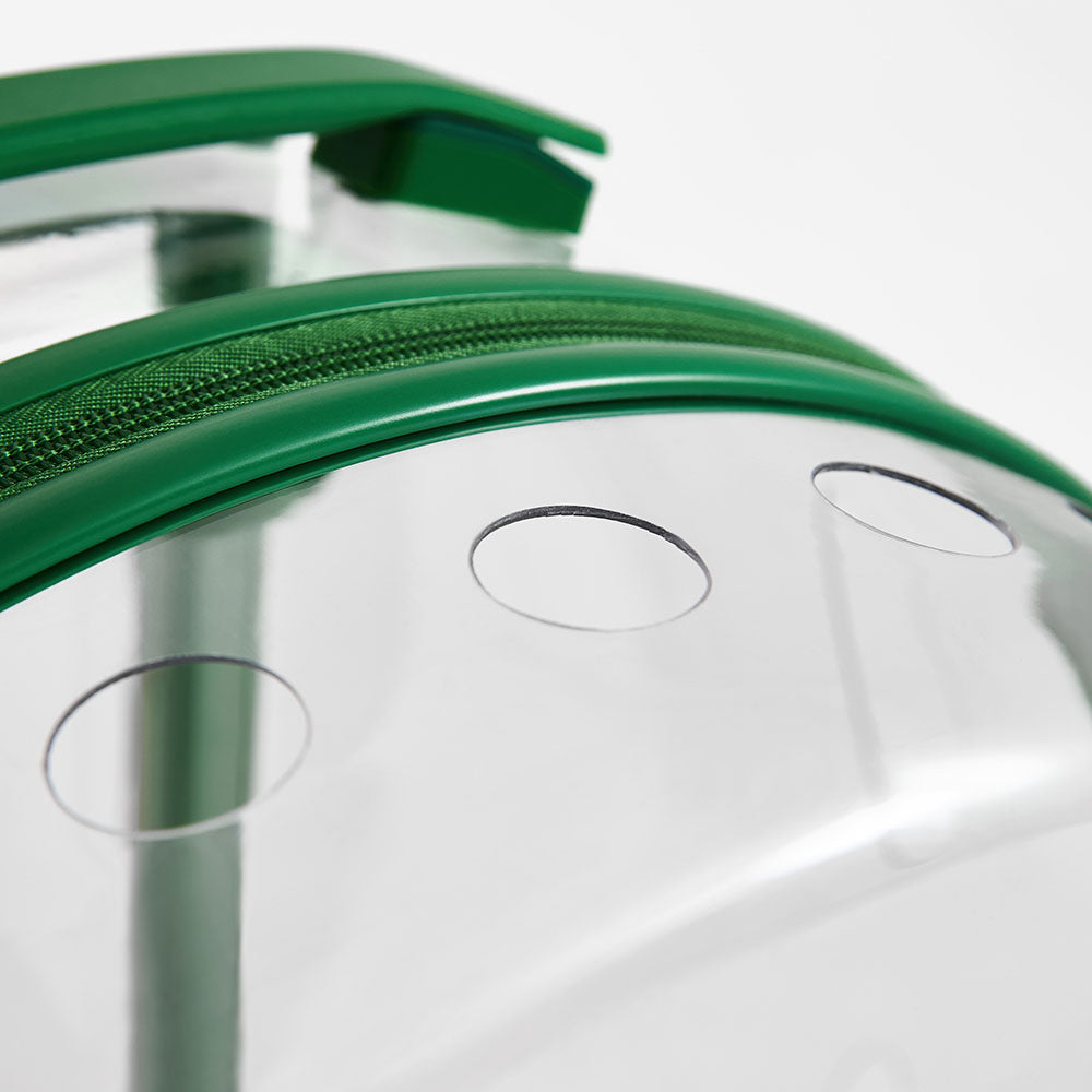 VETRESKA Bubble Carrier For Cats & Dogs (Green, Transparent)