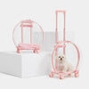 VETRESKA Bubble Carrier For Cats & Dogs (Pink, Transparent)