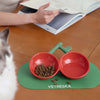 VETRESKA Cherry Ceramic Bowl For Cats & Dogs