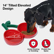 VETRESKA Cherry Ceramic Dual Bowl For Cats & Dogs - Kohepets