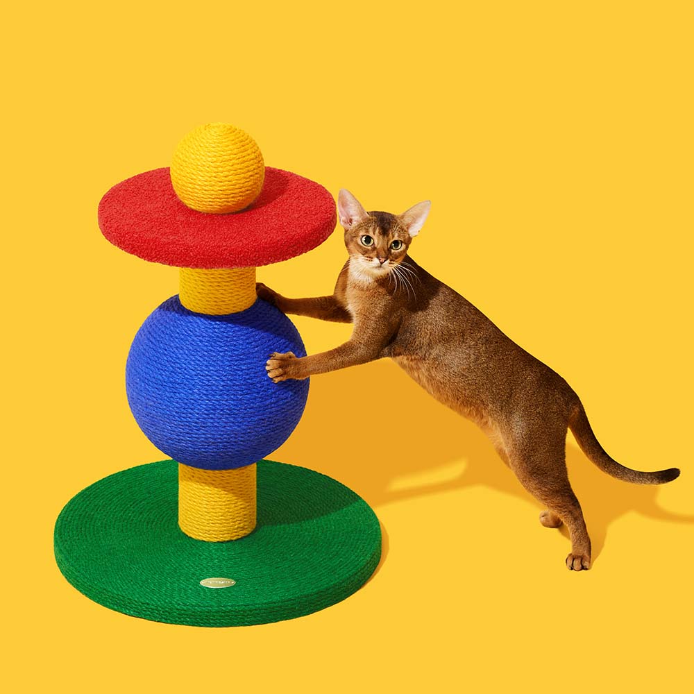 VETRESKA Chroma Cat Scratcher Post (Playful Ball) - Kohepets