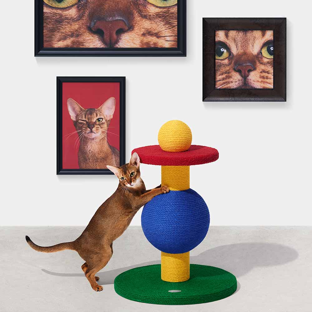 VETRESKA Chroma Cat Scratcher Post (Playful Ball) - Kohepets