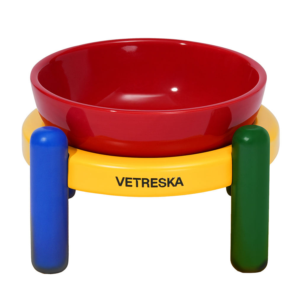VETRESKA Chroma Ceramic Elevated Bowl For Cats & Dogs - Kohepets