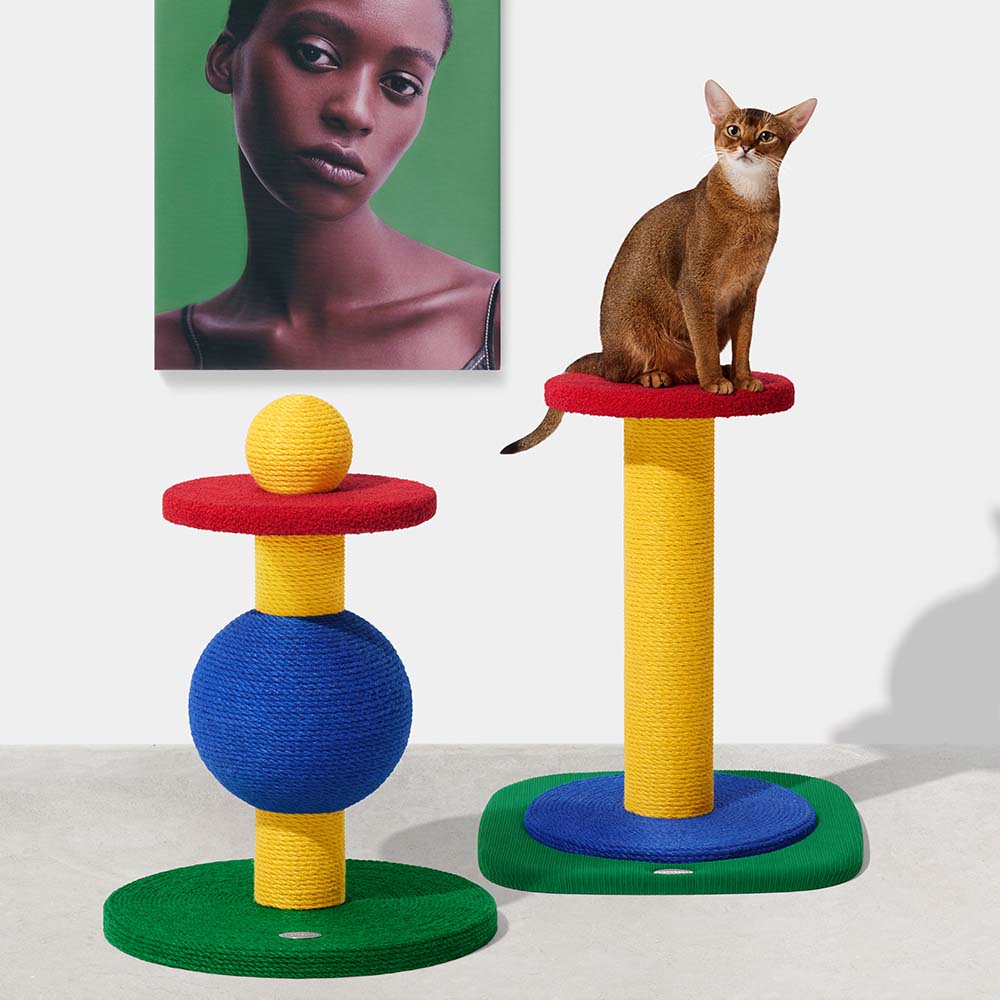 VETRESKA Chroma Cat Scratcher Post (Playful Ball) - Kohepets